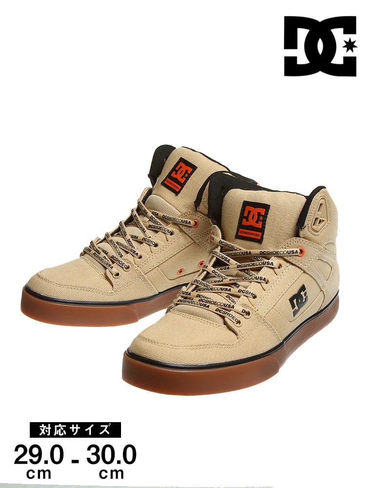 大きいサイズ メンズ DCSHOECOUSA (ディーシーシューズ) ロゴ ハイカットスニーカー PURE HIGH -TOP WC TX SE