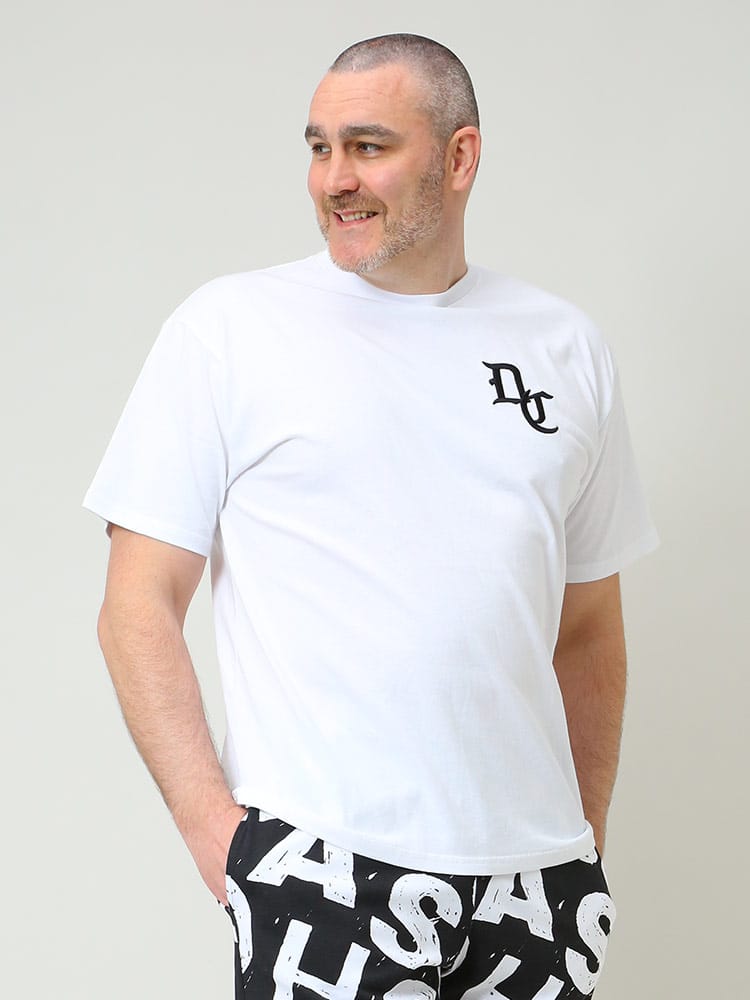 大きいサイズ メンズ DCSHOECOUSA (ディーシーシューズ) ロゴ クルーネック 半袖 Tシャツ