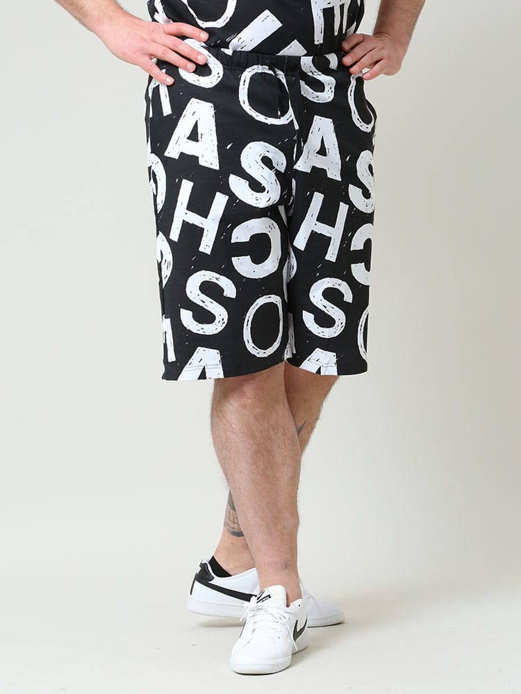 在庫処分 返品交換不可 大きいサイズ メンズ DCSHOECOUSA (ディーシーシューズ) ロゴプリント スウェット ショートパンツ