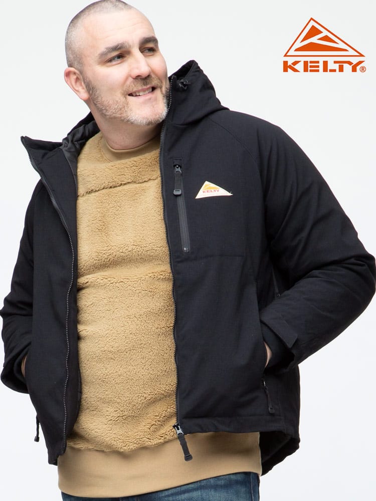 大きいサイズ メンズ KELTY (ケルティ) フード フルジップ 中綿 ドナーレイクジャケット