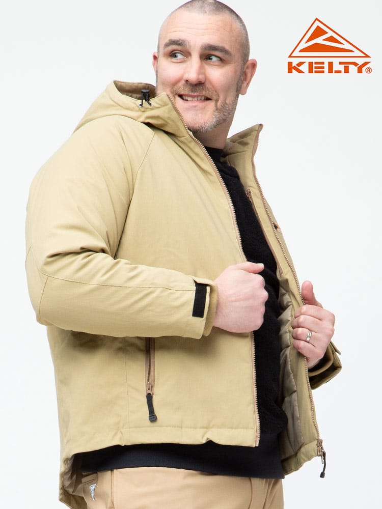 大きいサイズ メンズ KELTY (ケルティ) フード フルジップ 中綿 ドナーレイクジャケット