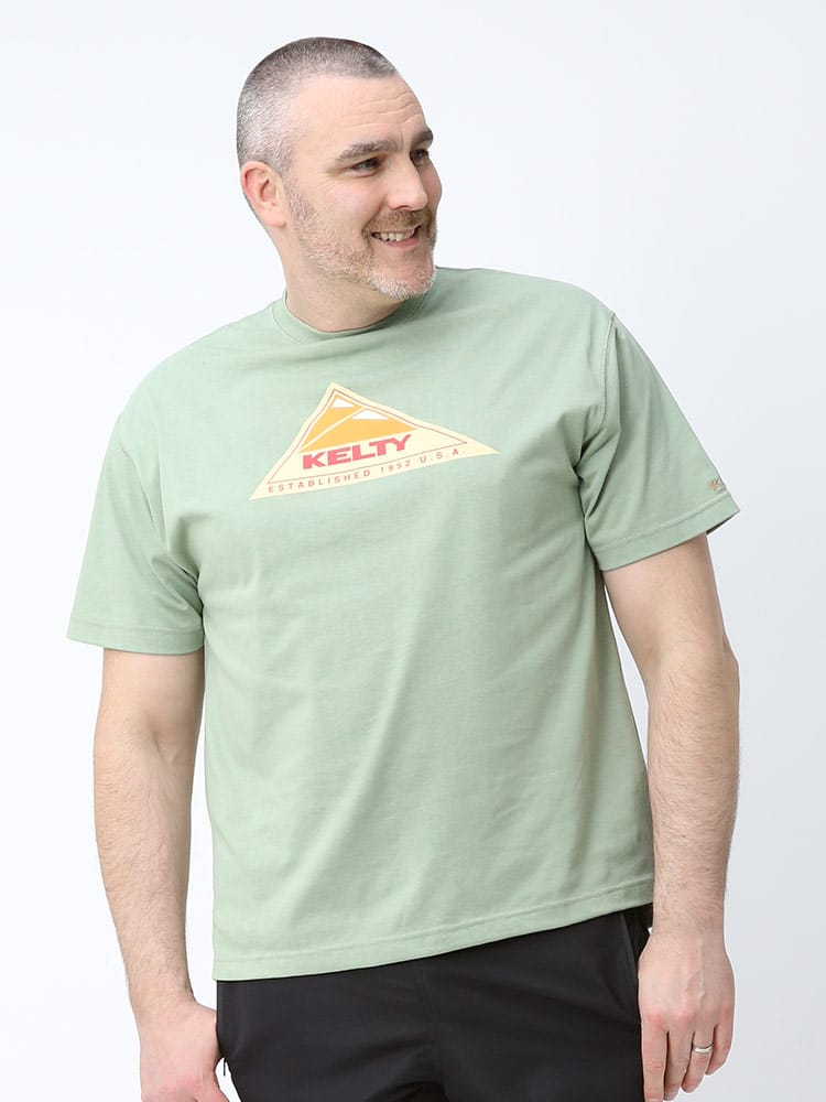 大きいサイズ メンズ KELTY (ケルティ) ヴィンテージロゴ クルーネック 半袖 Tシャツ