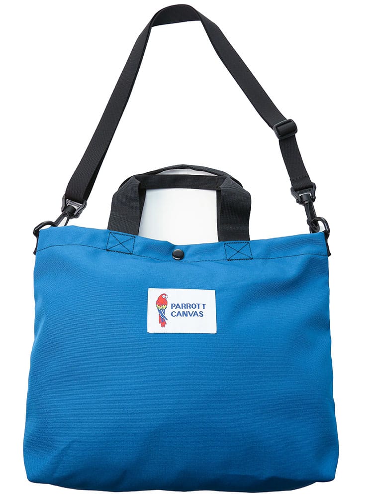 大きいサイズ メンズ PARROTT CANVAS (パロットキャンバス) 2WAY ロゴ ローリーバック