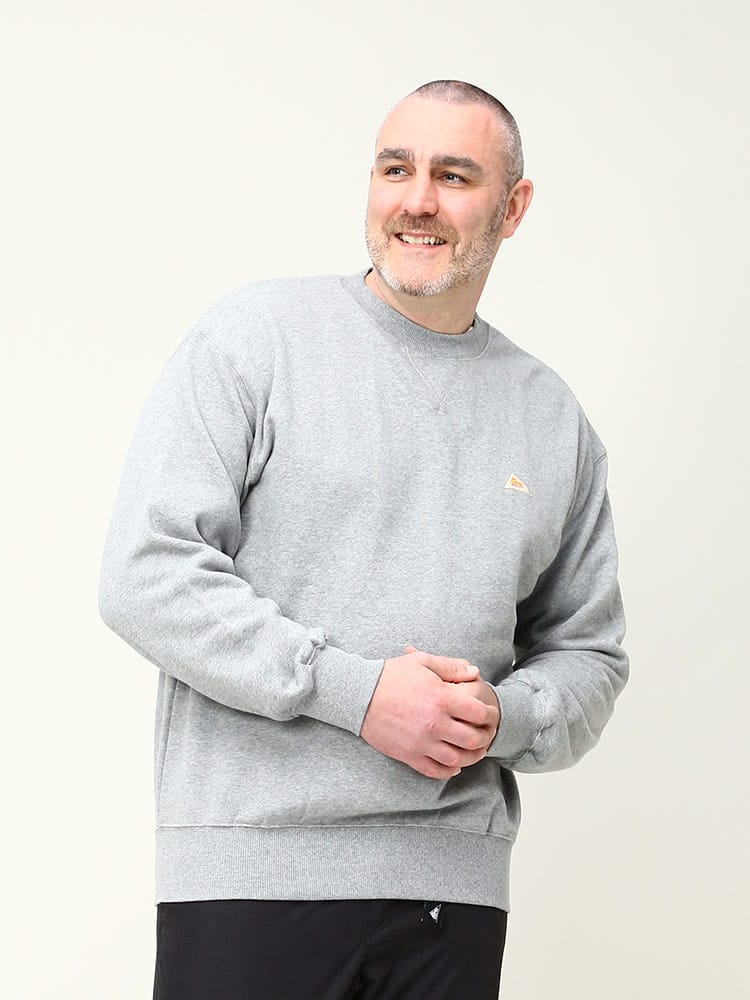 大きいサイズ メンズ KELTY (ケルティ) 裏起毛 ミニロゴ クルーネック スウェットシャツ