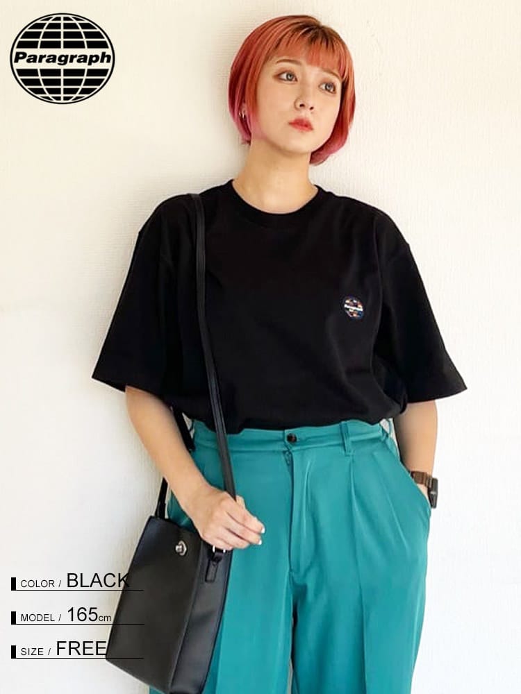 Paragraph (パラグラフ) バックプリント クルーネック 半袖 Tシャツ Gerhard Richter TEE