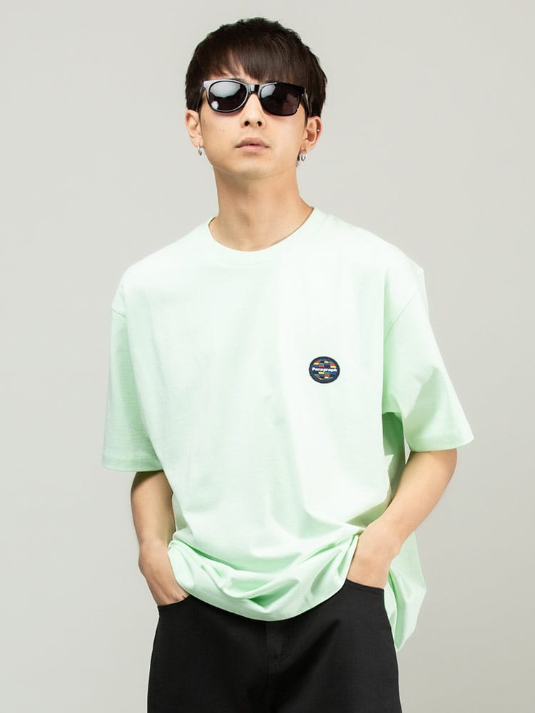 Paragraph (パラグラフ) バックプリント クルーネック 半袖 Tシャツ Gerhard Richter TEE