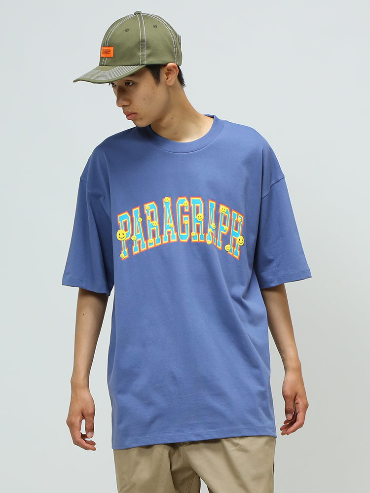 Paragraph (パラグラフ) ロゴプリント クルーネック 半袖 Tシャツ MULTI SMILE T-SHIRT【サカゼン公式通販】