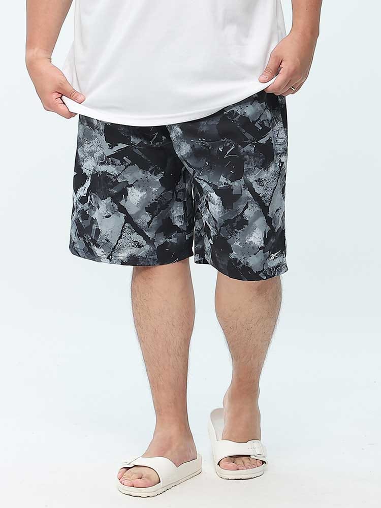 WEB限定価格 在庫処分 返品交換不可 スリムシルエット 総柄 インナーメッシュ スイムパンツ 水着 スイムウェア マリンウェア 海パン スイムウェア サーフパンツ プール 海 (REEBOK) リーボック 大きいサイズ メンズ 