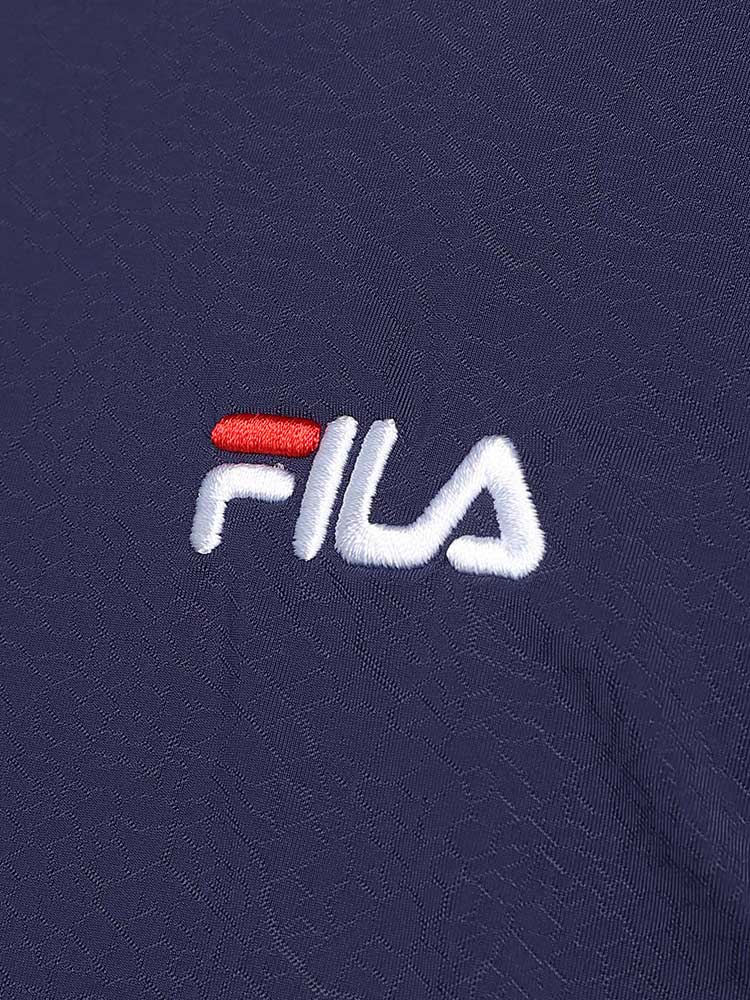 ストレッチ 接触冷感 UVケア 胸ロゴ クルーネック 半袖 Tシャツ (FILA