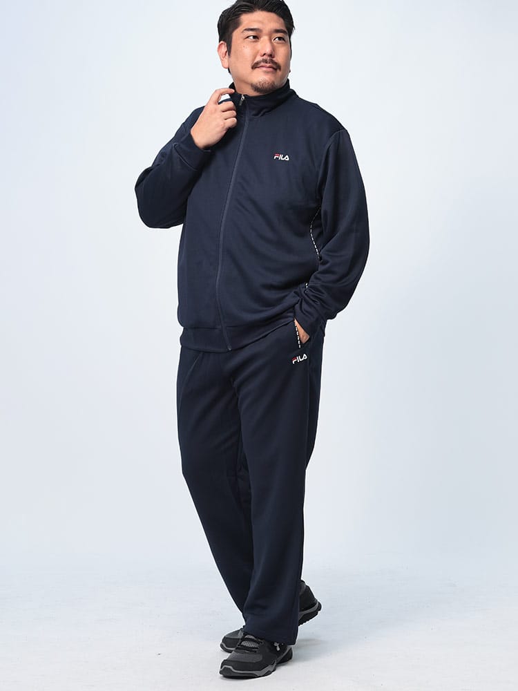 セットアップ UVカット フルジップ ジャケット ロング パンツ 上下セット スポーツ トレーニング スタンド 大きいサイズ メンズ