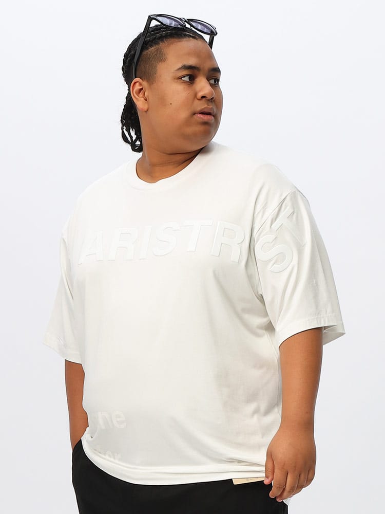 半袖 Tシャツ ストレッチ エナメルロゴ クルーネック 大きいサイズ メンズ