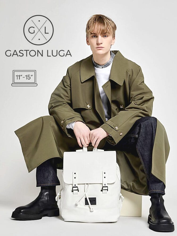 GASTON LUGA (ガストンルーガ) キャンバス×レザー PCポケット バック 