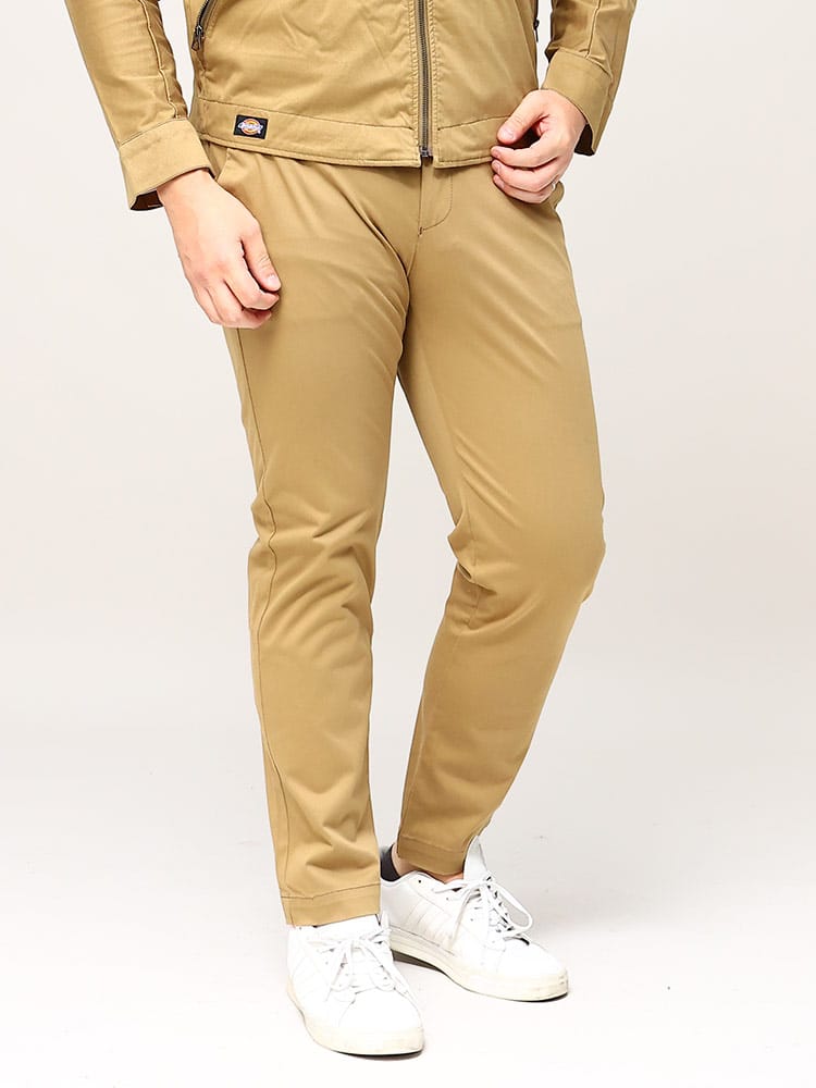 大きいサイズ メンズ Dickies (ディッキーズ) ストレッチ 無地 ストレート パンツ 作業服 作業着 作業ズボン ワークウェア
