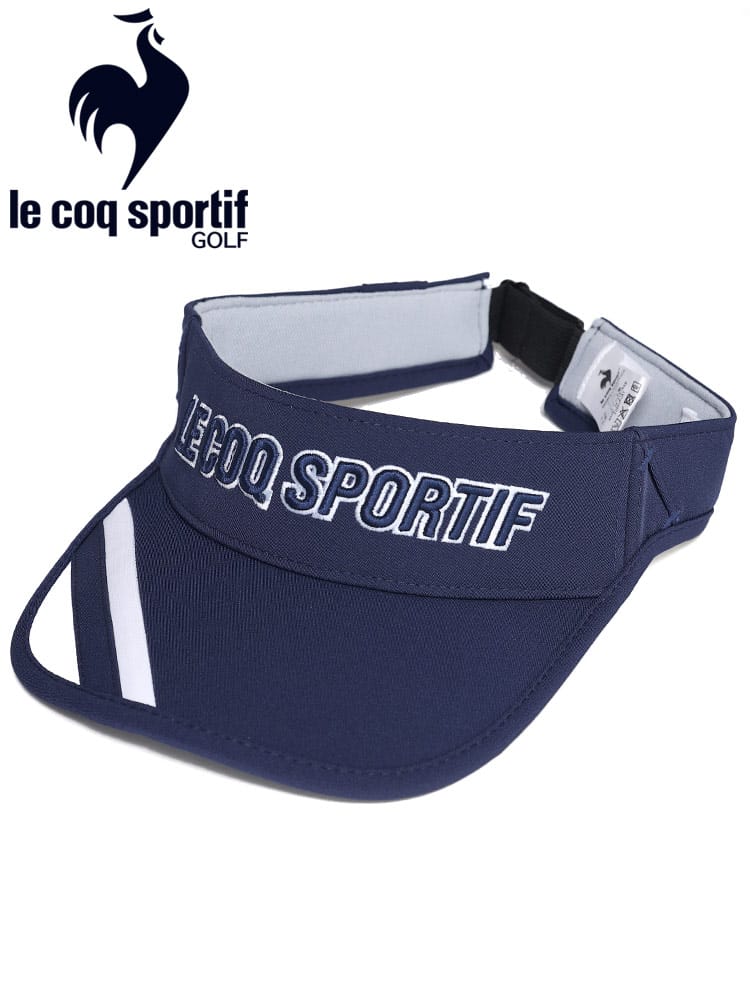 大きいサイズ メンズ le coq sportif (ルコックスポルティフ) GOLF ロゴ刺繍 サンバイザー