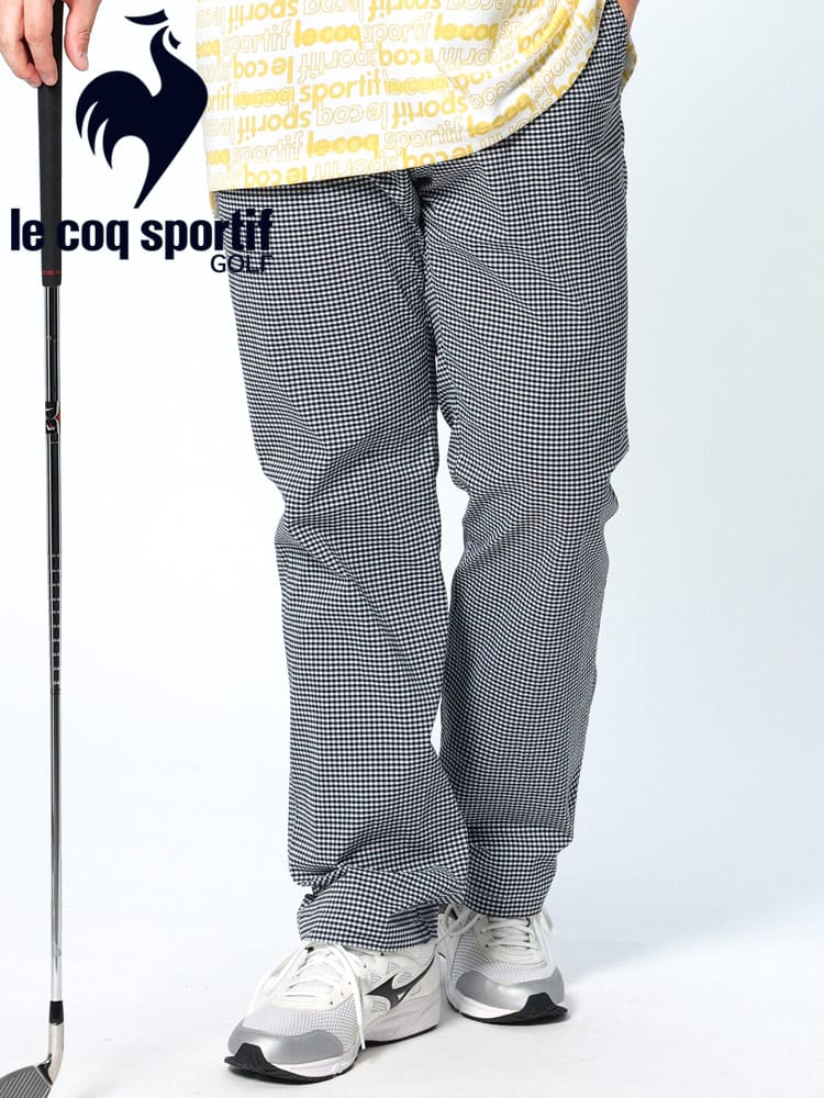 大きいサイズ メンズ le coq sportif (ルコックスポルティフ) GOLF 吸汗速乾 ストレッチ チェック ノータック パンツ