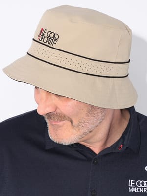 リバシーブル ハット GOLF 総柄 ロゴ 帽子 バケットハット ゴルフ スポーツ 大きいサイズ メンズ