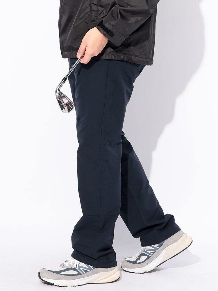 ロングパンツ GOLF 保温 ストレッチ ダイヤ柄 ボトムス ゴルフ スポーツ 伸びる 秋 冬 大きいサイズメンズ