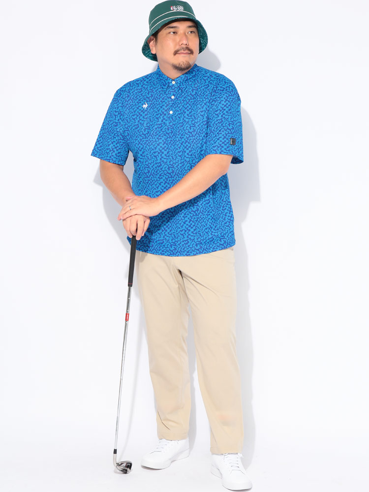 ゴルフ ポロシャツ 半袖 le coq GOLF メンズ 大きいサイズ サン