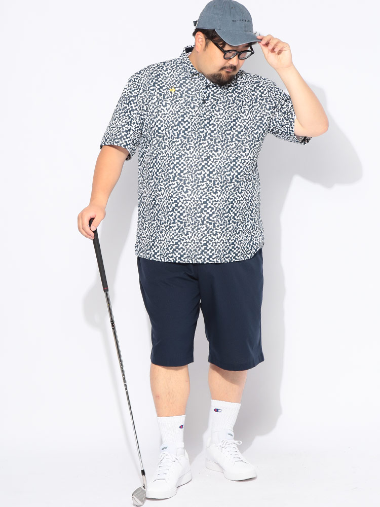 ゴルフ ポロシャツ 半袖 le coq GOLF メンズ 大きいサイズ サン