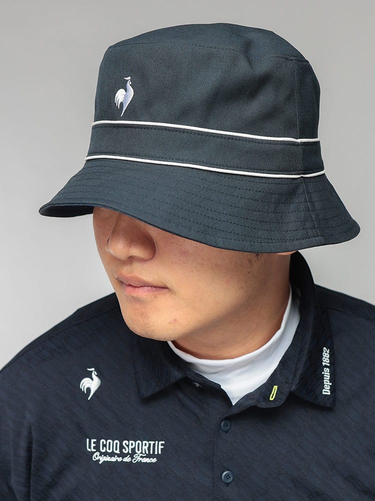 バケットハット メンズ 大きいサイズ le coq GOLF リバーシブル ワンポイント ロゴ 総柄 ハット 帽子 ゴルフ スポーツ カジュアル デイリー