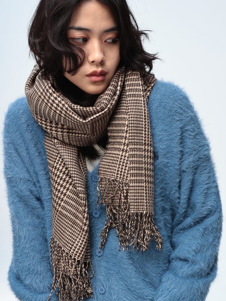 WOODENDOLL(ウッディンドール) 大判 チェックマフラー