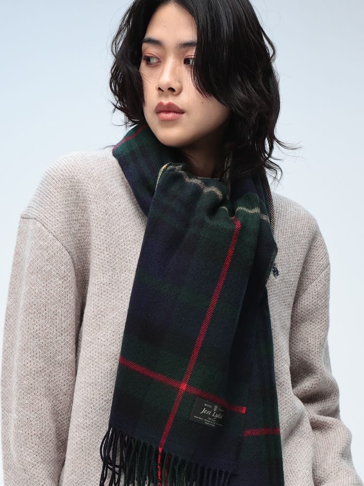 WOODENDOLL(ウッディンドール) 大判 チェックマフラー