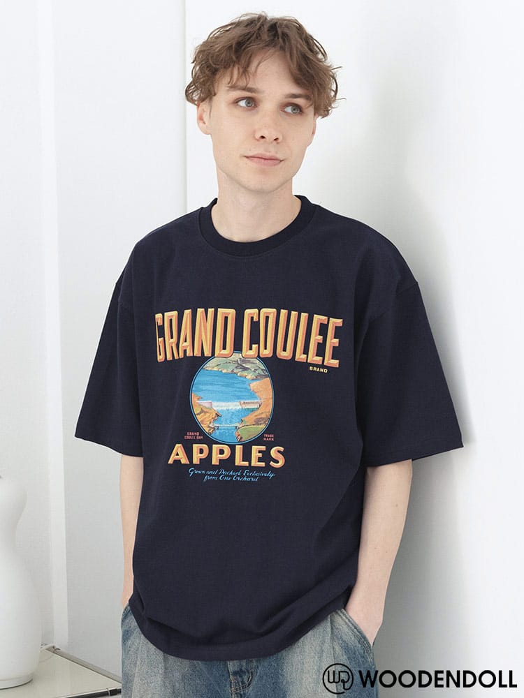 WOODEN DOLL (ウッディンドール) グラフィックロゴプリント クルーネック 半袖 Tシャツ APPLES