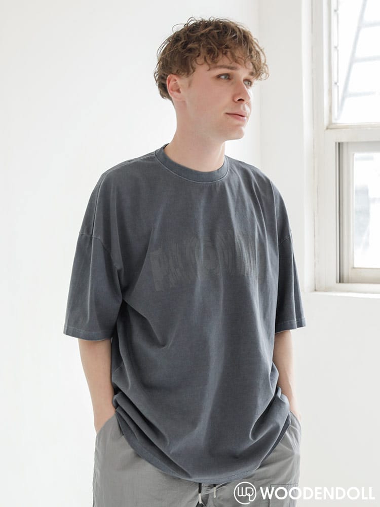 WOODEN DOLL (ウッディンドール) PARANOID ロゴ プリント クルーネック 半袖 Tシャツ