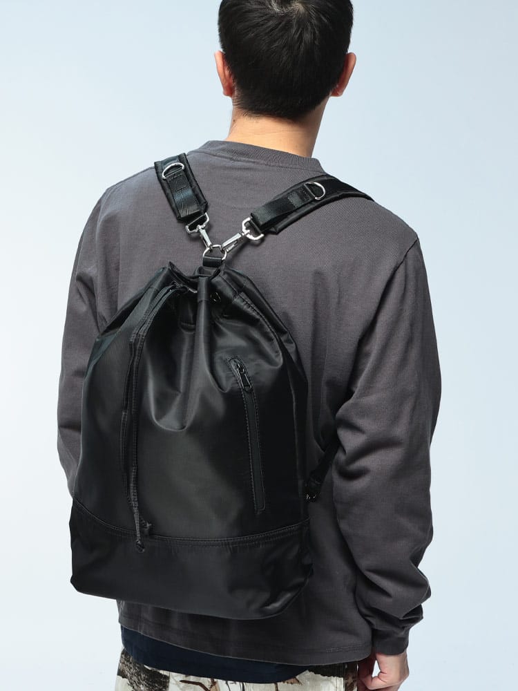 WOODEN DOLL (ウッディンドール) ワンショルダー ナップサック 合成皮革/ナイロン