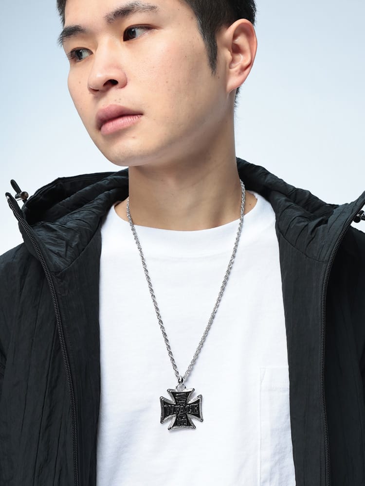 WOODEN DOLL (ウッディンドール) Y2K クロスチャーム ネックレス