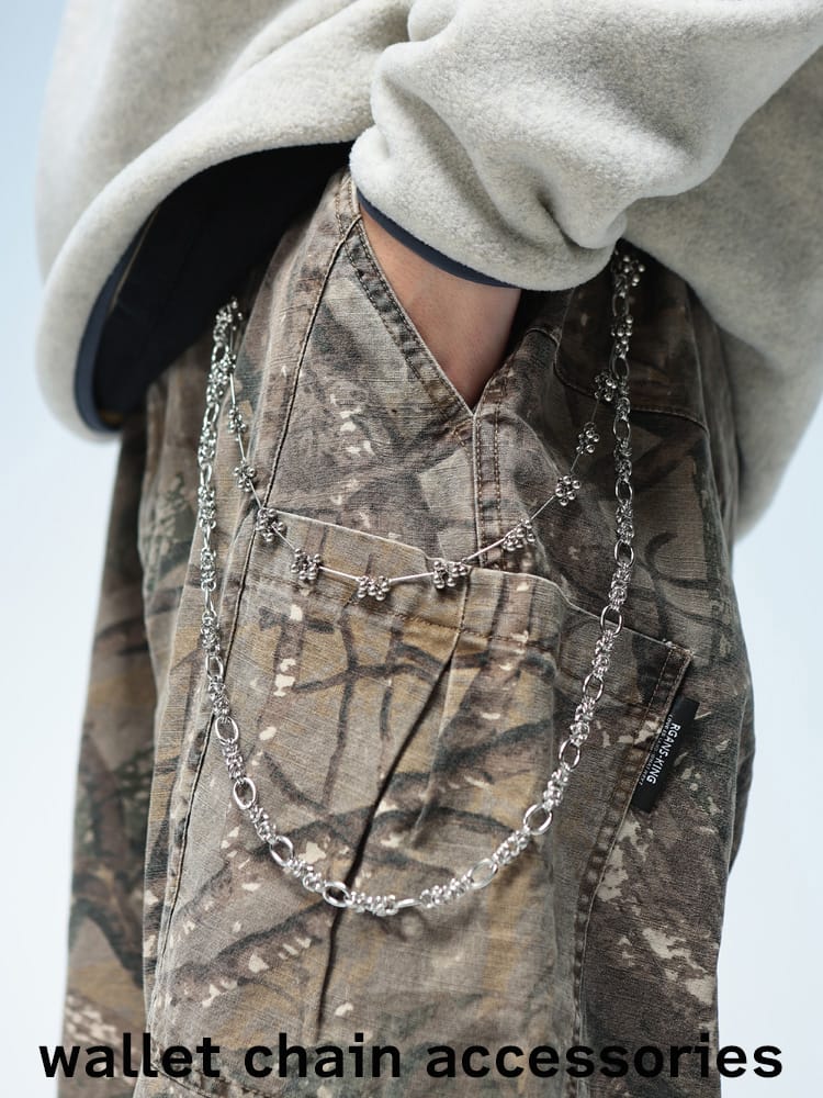 WOODEN DOLL (ウッディンドール) 2連MIX ウォレットチェーン