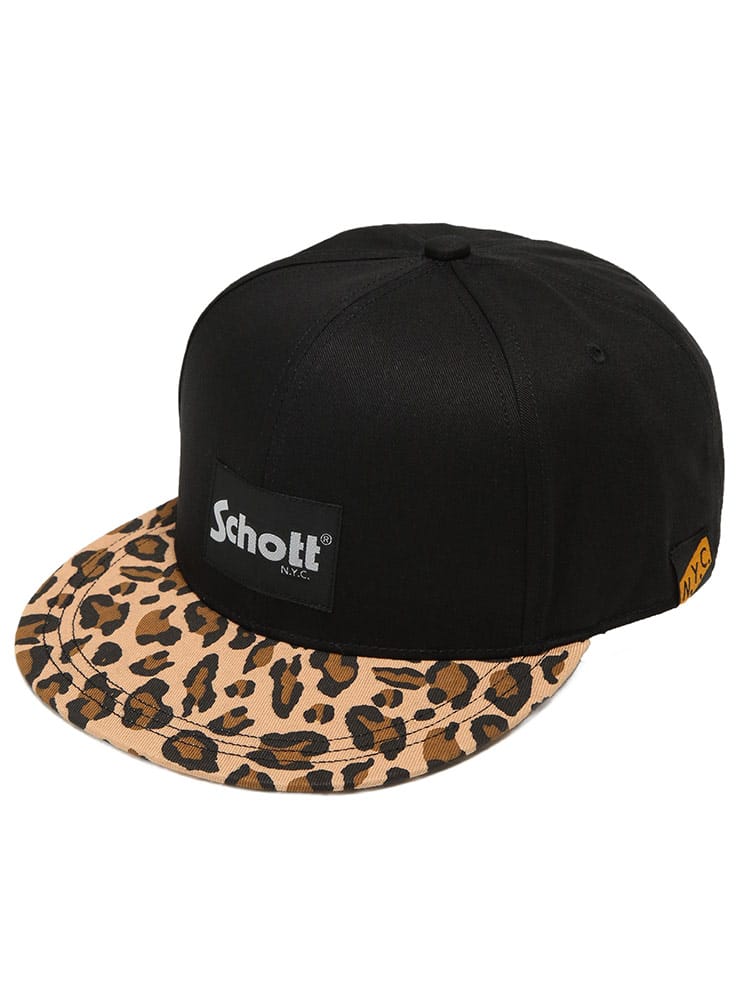 キャップ ロゴ プリント  FLAT BRIM CAP 帽子 ベースボールキャップ コットン ツバ 大きいサイズ メンズ