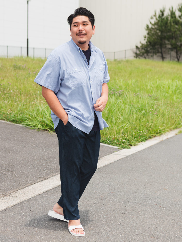 B＆T CLUB (ビーアンドティークラブ) シャンブレー ダブルポケット