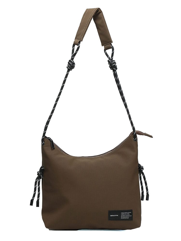 ショルダーバッグ ジップ ロープ ユニセックス  鞄 サコッシュ スポーツ 大きいサイズ メンズ