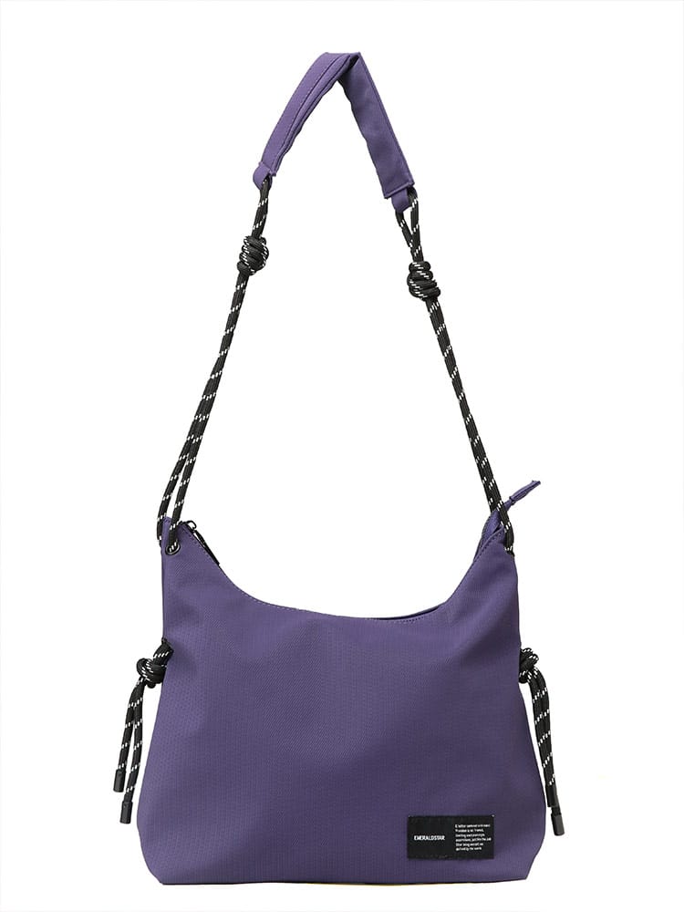 ショルダーバッグ ジップ ロープ ユニセックス  鞄 サコッシュ スポーツ 大きいサイズ メンズ