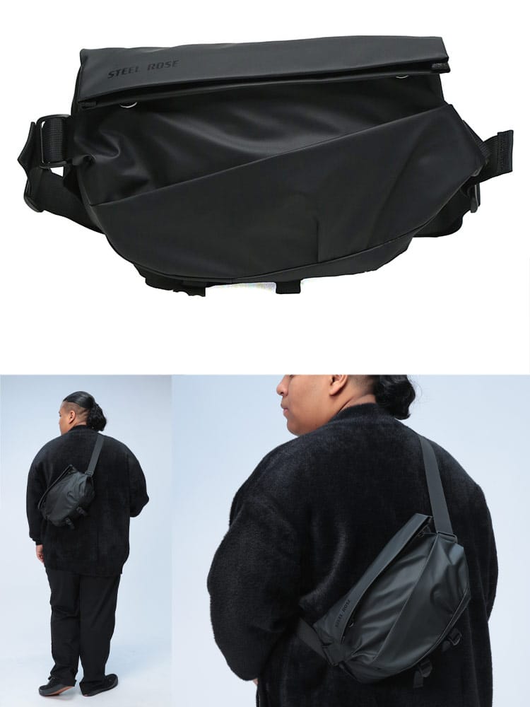 ボディバッグ ポケット フラップ マジックテープ ユニセックス 鞄 スポーツ 大きいサイズ メンズ