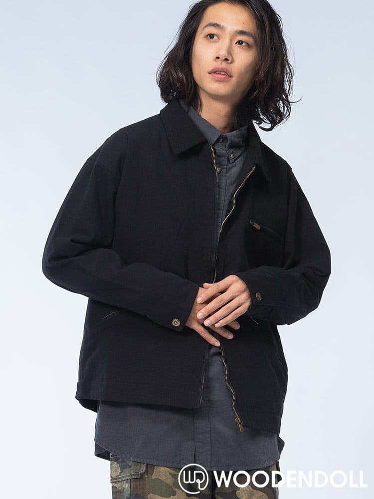 WOODENDOLL (ウッディンドール) ダック地 ジッパーポケット ワークジャケット JK24AW100