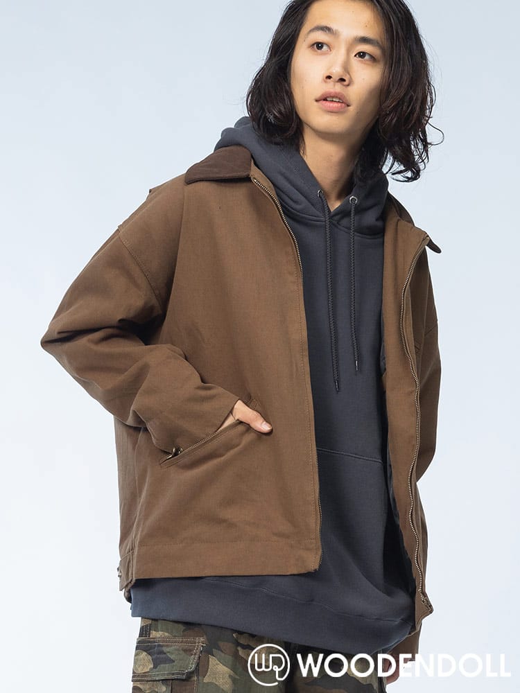 WOODENDOLL (ウッディンドール) ダック地 ジッパーポケット ワークジャケット JK24AW100