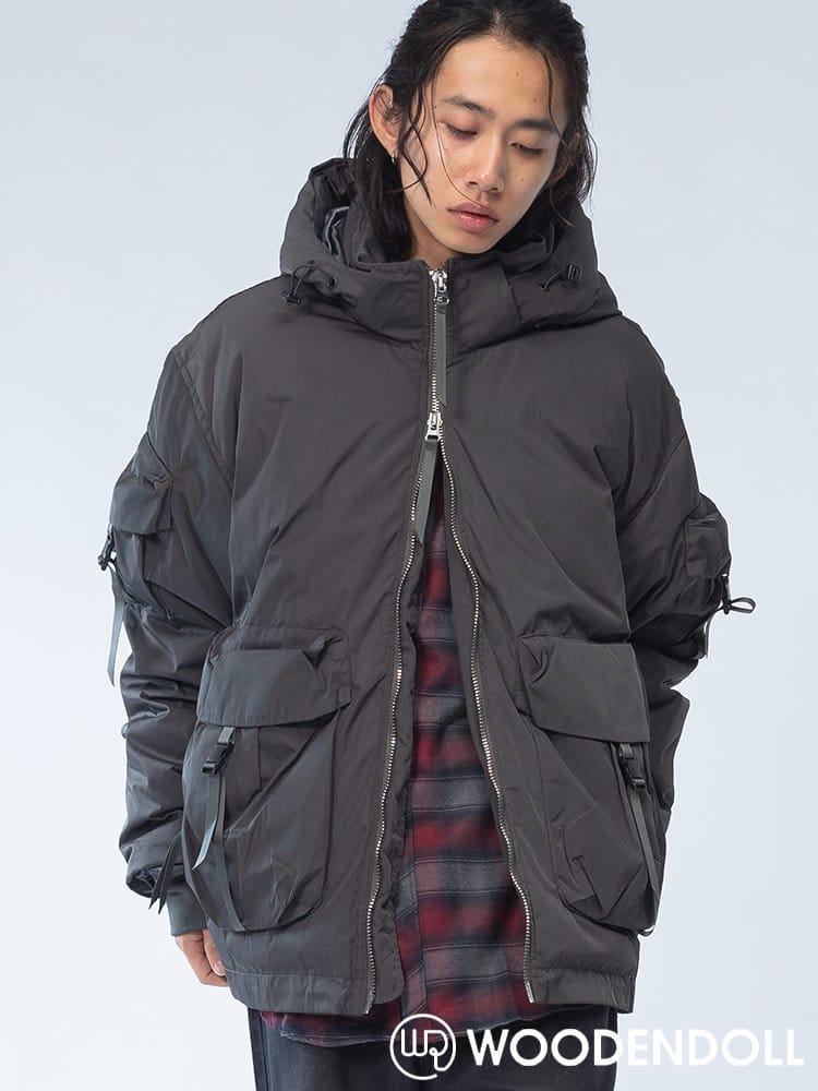 WOODENDOLL (ウッディンドール) フード着脱 マルチポケット フルジップ ジャケット JNP24AW111