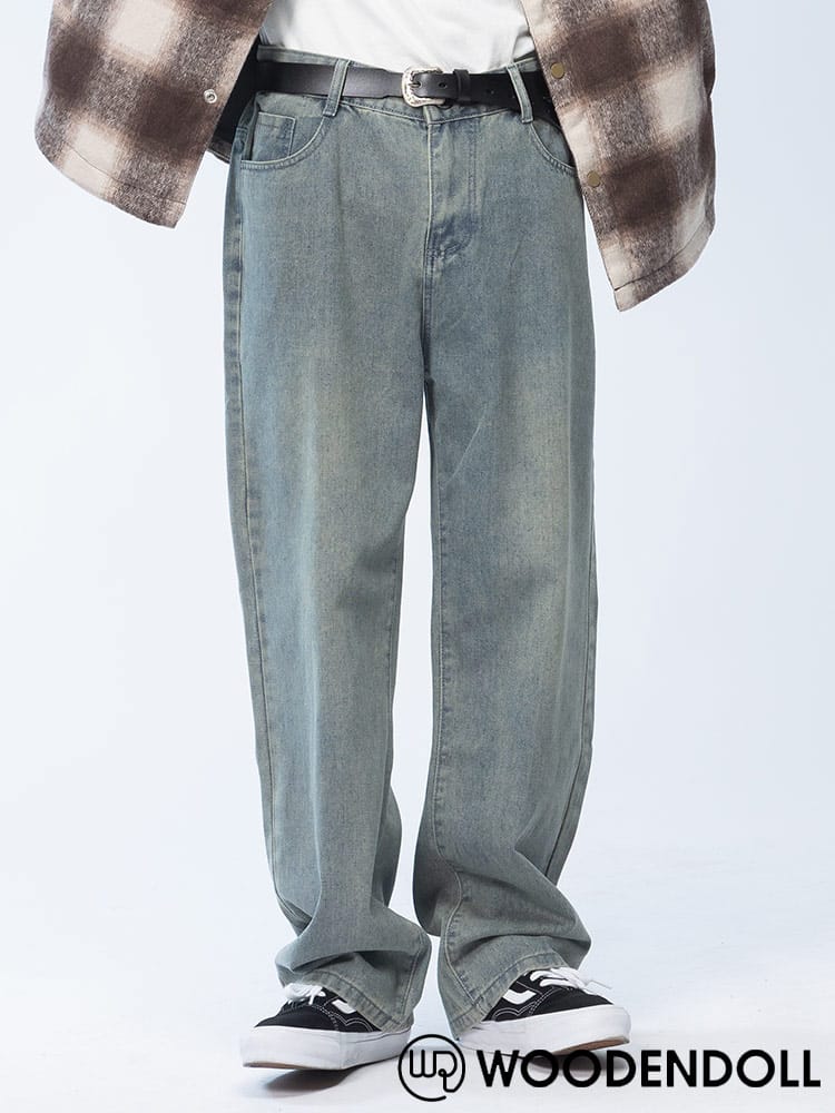 WOODENDOLL (ウッディンドール) ウォッシュ加工 ストレートシルエット デニムパンツ PT24AW77