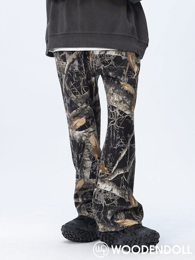 WOODENDOLL (ウッディンドール) 総柄 ジップフライ ワイドパンツ PT24AW85E