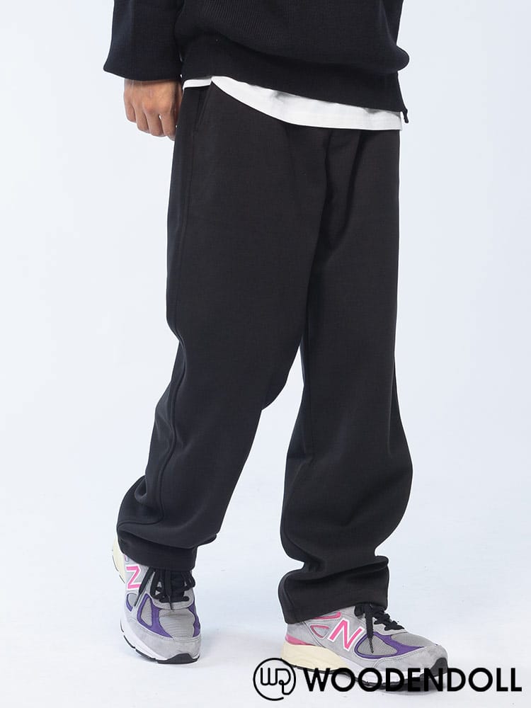 WOODENDOLL (ウッディンドール) ウールライク 無地 ストレート ロングパンツ PT24AW114