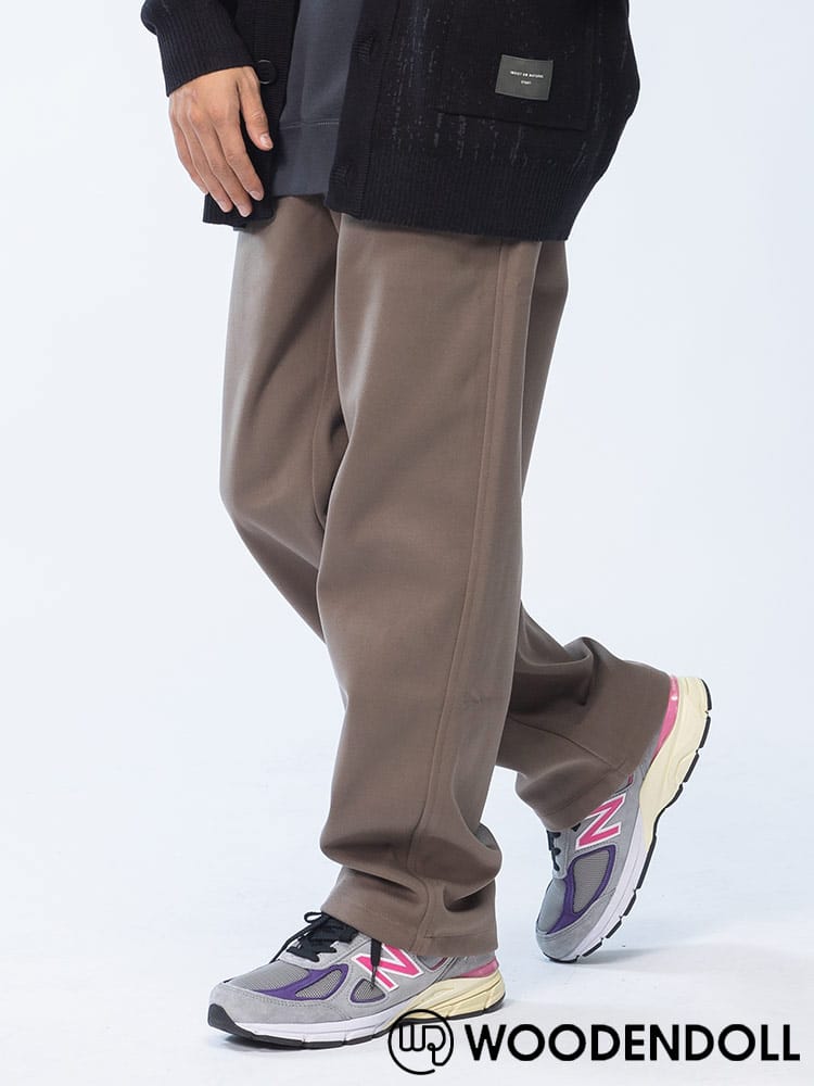 WOODENDOLL (ウッディンドール) ウールライク 無地 ストレート ロングパンツ PT24AW114