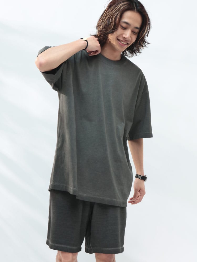 WOODENDOLL (ウッディンドール) スプレー加工 半袖 Tシャツ ショートパンツ セットアップ