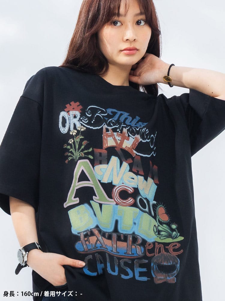 WOODENDOLL (ウッディンドール) カラフルロゴ クルーネック 半袖 Tシャツ