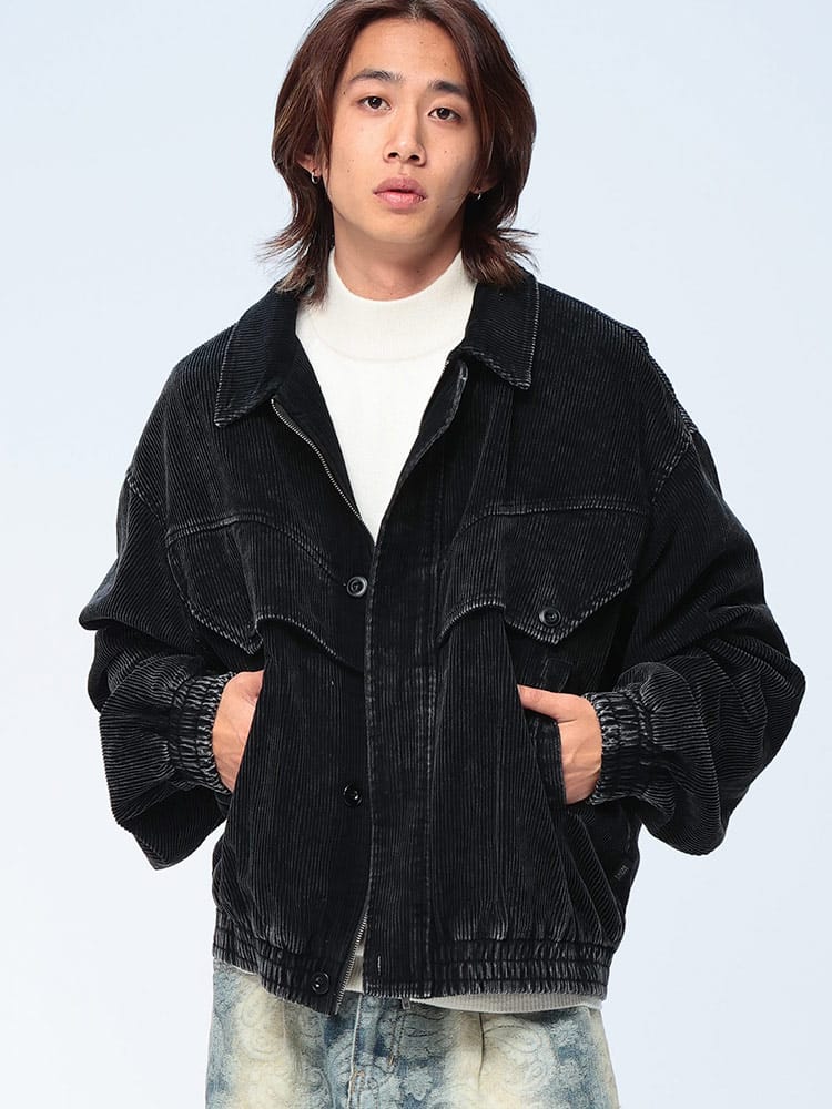 WOODENDOLL (ウッディンドール) コーデュロイ フルジップ ジャケット