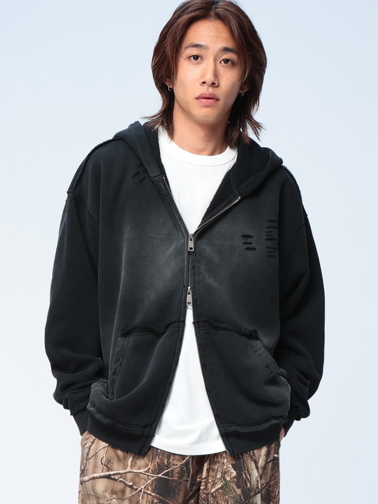 alexanderwang (アレキサンダーワン) フルジップ クロップド パーカー