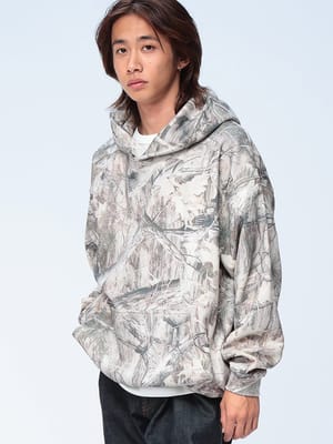 WOODENDOLL (ウッディンドール) 裏起毛 ボタニカル プルオーバー パーカー