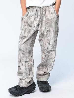 WOODENDOLL (ウッディンドール) 裏起毛 ボタニカル パンツ