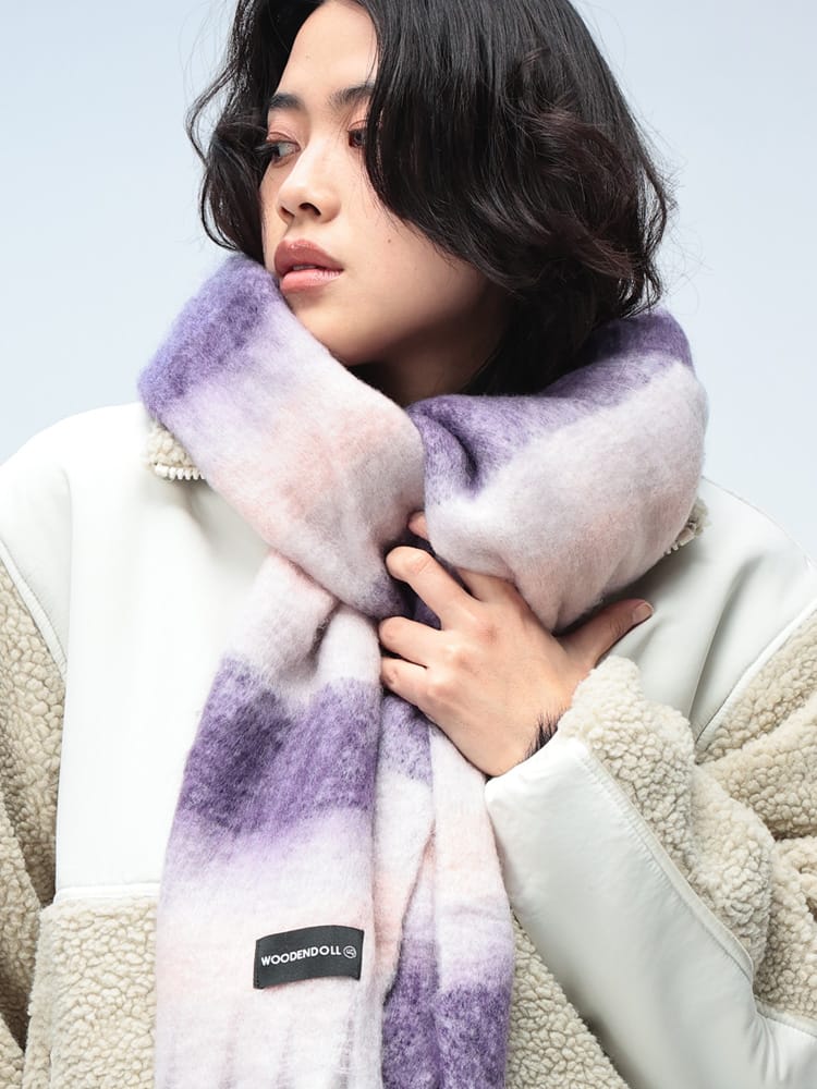 WOODENDOLL (ウッディンドール) シャギー マルチカラー マフラー WD25AW030